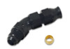 Vibrant 45 Degree 1/2 Inch Tube to Male -8AN Flare Adapter with Olive Inserts - Part Number 16578