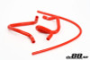 do88 Volvo 940 1992-1998 Coolant Hose Set with Red Accents - Part Number DO88-KIT33R
