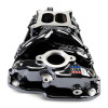 Edelbrock Performer RPM Air-Gap Intake Manifold for Chevrolet Small Block V8 with Black Plasma Finish (Part #7501-BP)