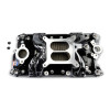 Edelbrock Performer RPM Air-Gap Intake Manifold for Chevrolet Small Block V8 with Black Plasma Finish (Part #7501-BP)