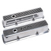 Edelbrock Elite II Valve Covers for Ford FE 1958-1976 – Polished Aluminum with Black Accents