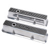 Edelbrock Elite II Valve Covers for Ford FE 1958-1976 – Polished Aluminum with Black Accents