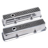 Edelbrock Elite II Valve Covers for Ford FE 1958-1976 – Polished Aluminum with Black Accents