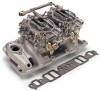Edelbrock Performer RPM Dual-Quad Intake Manifold and Carburetor Kit for Big-Block Chevy Oval-Port Engines