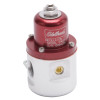 Edelbrock Carbureted Fuel Pressure Regulator 174131 – 160 GPH, 5-10 PSI, 3/8 Inch In/Out, Red Finish