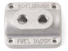 Edelbrock Vintage Cast Aluminum Fuel Block for Dual Carburetors Part #1280