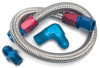Edelbrock 22-Inch Stainless Steel Braided Fuel Line Kit Part #8122 for Small Block Racing Fuel Pumps