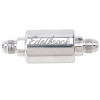 Edelbrock High Flow Fuel Filter Part #8129 - Billet Aluminum, 40 Micron, -6 AN Inlet/Outlet