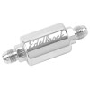 Edelbrock High Flow Fuel Filter Part #8129 - Billet Aluminum, 40 Micron, -6 AN Inlet/Outlet