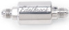 Edelbrock High Flow Fuel Filter Part #8129 - Billet Aluminum, 40 Micron, -6 AN Inlet/Outlet