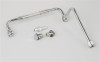 Edelbrock Part 8132 Chrome Steel Dual Feed Fuel Line for Thunder Series AVS Carburetors