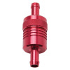 Edelbrock Aluminum Street Fuel Filter Part #8139 - 3 Inch Red Finish, 40-Micron Sintered Bronze Element for Carbureted Engines Under 300 HP