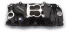 Edelbrock Performer 2-O Intake Manifold for Chevrolet Big-Block V8 Engines - Black Finish Part #21613