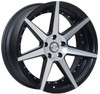 ESM Wheels ESM-BL020 19" Matte Black/Machined Wheels For BMW [Set]