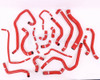 Forge Motorsport Silicon Coolant Hose Set for 2014-2021 VW Golf GTI [MK VII] & Audi A3 [8V]