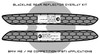GoldenWrench BLACKLINE Rear Reflector Overlay Kit for BMW F87 M2 | M2 Comp - F87RRK