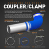 Mishimoto Silicone Coupler, 3.0" w/ 1/8" NPT Bung - MMCP-30NPTBK