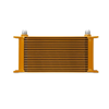 Mishimoto Universal 19 Row Oil Cooler, Gold - MMOC-19G