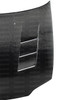 Seibon TS-style carbon fiber hood for 1992-1995 Honda Civic 2DR/3DR - HD9295HDCV2D-TS
