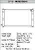 CSF Radiator for 08-13 Mitsubishi Lancer EvoX & Ralliart (Manual & TC-SST) - 7019