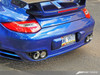 AWE Performance Exhaust for Porsche 997.2 Turbo / S - Polished Silver Quad Tips - 3010-42012