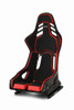 No Longer Available - Recaro Podium (Medium) CFK Carbon Fiber Left Hand Seat - Black Alcantara/Red Leather