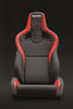 Recaro Sportster CS Nurburgring Edition Passenger Seat - Black/Red Leather/Black Leather
