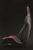 Recaro Sportster CS Nurburgring Edition Passenger Seat - Black/Red Leather/Black Leather