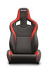 Recaro Sportster CS Nurburgring Edition Driver Seat - Black/Red Leather/Black Leather