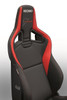 Recaro Sportster CS Nurburgring Edition Driver Seat - Black/Red Leather/Black Leather
