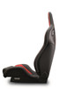 Recaro Sportster CS Nurburgring Edition Driver Seat - Black/Red Leather/Black Leather