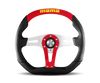 Momo Trek Steering Wheel 350 mm - 4 Black AirLeather/Brshd Al Spokes