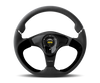 Momo Nero Steering Wheel 350 mm - Black Leather/Suede/Black Spokes