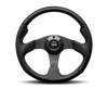 Momo Jet Steering Wheel 320 mm -  Black AirLeather/Black Spokes