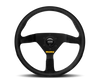 Momo MOD78 Steering Wheel 350 mm -  Black Leather/Black Spokes