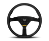 Momo MOD78 Steering Wheel 320 mm - Black Leather/Black Spokes