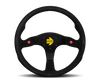 Momo MOD80 Steering Wheel 350 mm -  Black Suede/Black Spokes