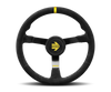 Momo MODN41 Steering Wheel 410 mm - Black Suede/Black Spokes/1 Stripe