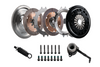 DKM Clutch VW/Audi 2.0L TSI (8 Bolt Motor) Ceramic Twin Disc MR Clutch Kit w/Flywheel