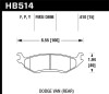 Hawk 03 Dodge Ram 1500 Van LTS Street Rear Brake Pads