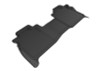 3D MAXpider 2016-2019 Nissan Titan Crew Cab Kagu 2nd Row Floormats - Black L1NS08521509