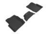 3D MAXpider 2015-2019 Fiat 500X Kagu 2nd Row Floormats - Black