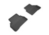3D MAXpider 2015-2020 Mercedes Benz C-Class Sedan W205 Kagu 2nd Row Floormats - Black