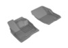 3D MAXpider 2017-2020 Ford/Lincoln Fusion/MKZ Kagu 1st Row Floormat - Gray