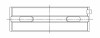 ACL Toyota/Lexus 2JZGE/2JZGTE 3.0L 0.25 Oversized High Performance Main Bearing Set - CT-1 Coated