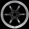 Advan R6 18x7.5 +47 5x114.3 Machining & Racing Hyper Black Wheel