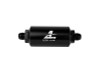 Aeromotive In-Line Filter - AN-08 size Male - 10 Micron Microglass Element - Bright-Dip Black
