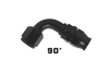 Aeromotive PTFE Hose End - AN-10 - 90 Deg - Black Anodized