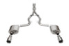 Corsa 2024 Ford MustangGT Sport Cat-Back Exhaust Sys. 3.0in Dual Rear Exit w/4.5in StraightCut Tips