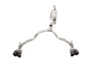 Corsa 2021-2023 Tahoe / GMC Yukon 4DR 6.2L 4WD Dual Rear 3in - 2.75in Sport Cat-Back DW 4in BLKTips